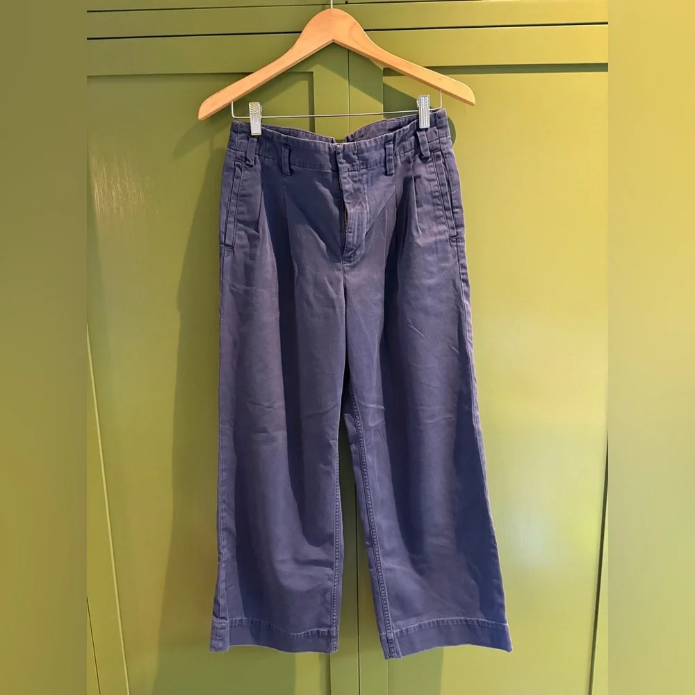 J Crew Chino navy blue pleated chinos size 8